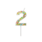 12 Pack: Confetti Number Birthday Candle by Celebrate It™